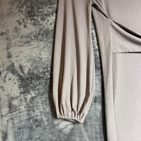 Lionstill Pullover Casual Dress W Boho Front Tie Detail Stretch Waffle Material - Picture 3 of 10